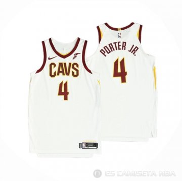 Camiseta Kevin Porter Jr. #4 Cleveland Cavaliers Association Autentico Blanco