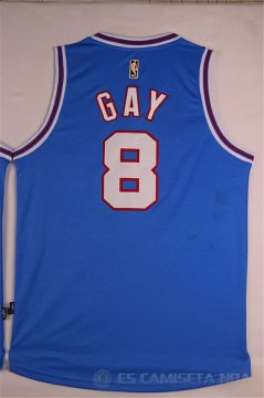 Camiseta Gay #8 Sacramento Kings Azul