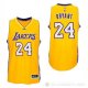 Camiseta Kobe Bryant NO 24 Los Angeles Lakers Amarillo