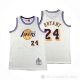 Camiseta Kobe Bryant #24 Los Angeles Lakers Mitchell & Ness Chainstitch Crema