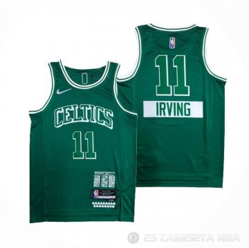 Camiseta Kyrie Irving NO 11 Boston Celtics Ciudad 2021-22 Verde