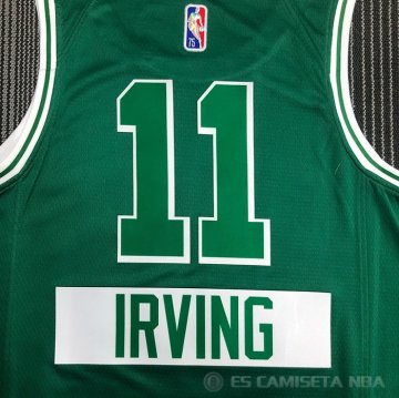 Camiseta Kyrie Irving NO 11 Boston Celtics Ciudad 2021-22 Verde