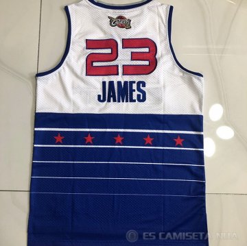 Camiseta LeBron James #23 All Star 2006 Azul Blanco
