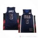 Camiseta LeBron James #6 USA 2024 Juegos Olimpicos Azul