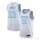 Camiseta Lebron James NO 23 Los Angeles Lakers Ciudad 2020-21 Blanco