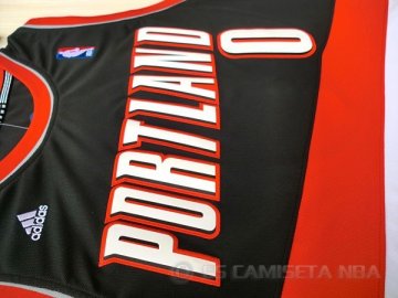 Camiseta Lillard #0 Portland Trail Blazers Negro