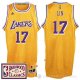 Camiseta Lin #17 Los Angeles Lakers Retro Amarillo 2016/2017