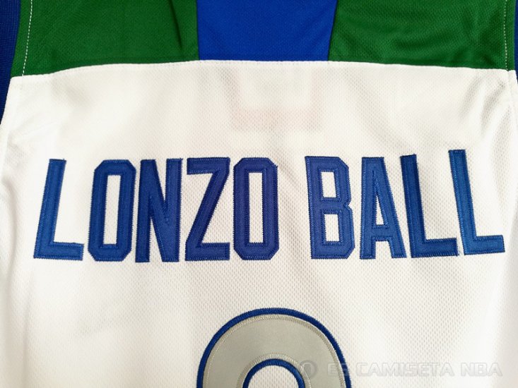 Camiseta Lonzo Ball #2 Escuela Secundaria Huskies Blanco - Haga un click en la imagen para cerrar