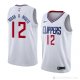 Camiseta Luc Mbah A Moute #12 Los Angeles Clippers Association 2018 Blanco