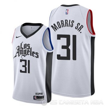 Camiseta Marcus Morris Sr. #31 Los Angeles Clippers Statement 2019-20 Negro