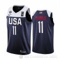 Camiseta Mason Plumlee #11 USA 2019 FIBA Basketball World Cup Azul