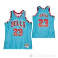 Camiseta Michael Jordan NO 23 Chicago Bulls Mitchell & Ness 1995-96 Azul