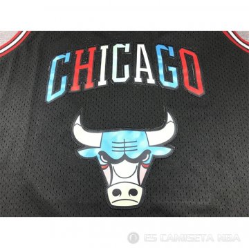 Camiseta Michael Jordan #23 Chicago Bulls Mitchell & Ness 1997-98 Negro2