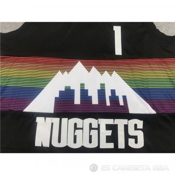 Camiseta Michael Porter JR. NO 1 Denver Nuggets Ciudad Negro