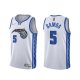 Camiseta Mo Bamba NO 5 Orlando Magic Earned 2020-21 Blanco