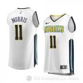 Camiseta Monte Morris #11 Denver Nuggets Association 2017-18 Blanco