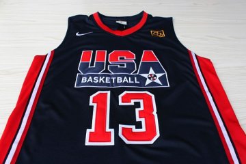 Camiseta Mullin #13 USA 1992 Negro