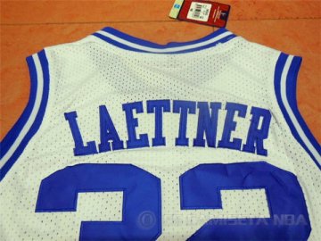 Camiseta Duke Laettner #32 NCAA Blanco
