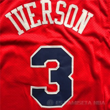 Camiseta Nata Iverson #3 Philadelphia 76ers Rojo