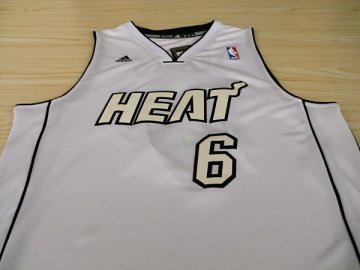 Camiseta James #6 Heats 2012 Navidad Blanco