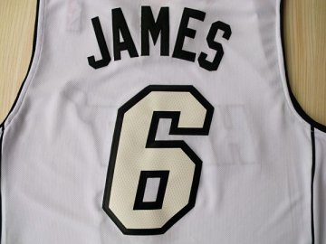 Camiseta James #6 Heats 2012 Navidad Blanco