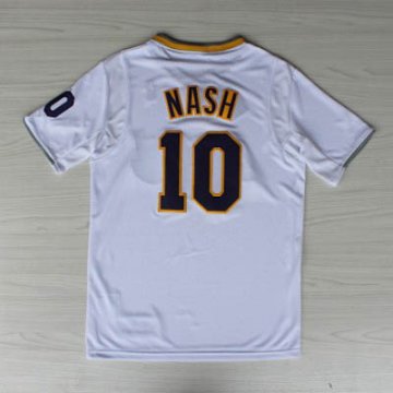Camiseta Nash #10 Lakers 2013 Navidad Blanco