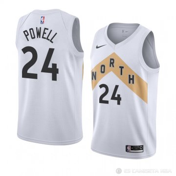 Camiseta Norman Powell #24 Toronto Raptors Ciudad 2018 Blanco