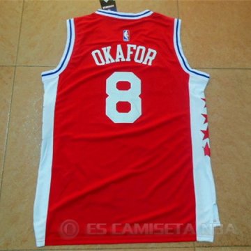 Camiseta Okafor #8 Philadelphia 76ers Rojo