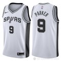 Camiseta Parker #9 San Antonio Spurs Autentico 2017-18 Blanco