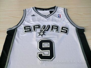 Camiseta Parker #9 San Antonio Spurs Blanco