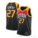 Camiseta Rudy Gobert NO 27 Utah Jazz Ciudad 2020-21 Negro