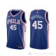 Camiseta Ryan Broekhoff #45 Philadelphia 76ers Icon Azul