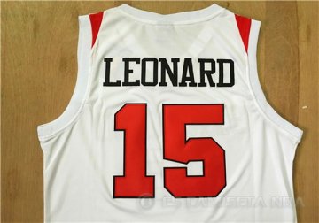 Camiseta San Diego State Leonard #15 NCAA Blanco