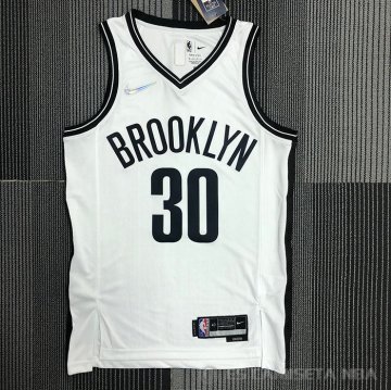 Camiseta Seth Curry #30 Brooklyn Nets Association 2020 Blanco