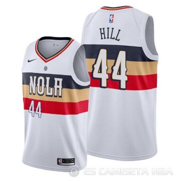 Camiseta Solomon Hill #44 New Orleans Pelicans Earned Blanco