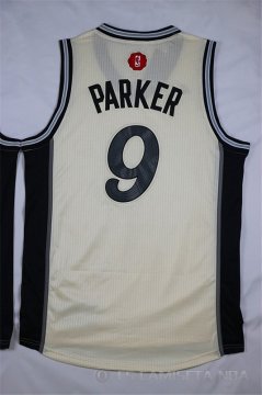 Camiseta Parker Christmas #9 San Antonio Spurs Blanco