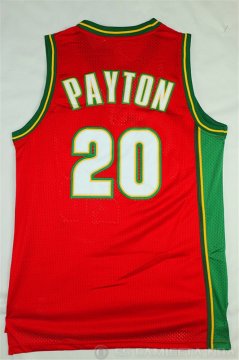 Camiseta Payton Sonics #20 Seattle SuperSonics Rojo