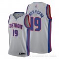Camiseta Svi Mykhailiuk #19 Detroit Pistons Statement Gris
