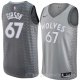 Camiseta Taj Gibson #67 Minnesota Timberwolves Ciudad 2018 Gris