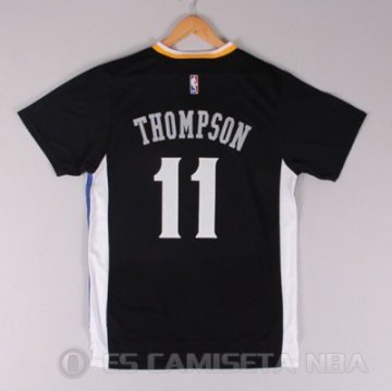 Camiseta Thompson #11 Golden State Warriors Manga Corta Negro