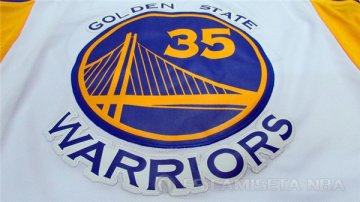Camiseta Warriors Los Aficionados Edicion Durant #35 Blanco
