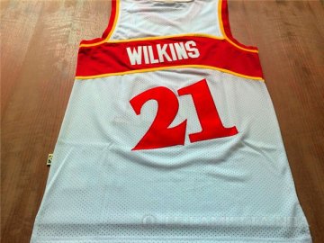 Camiseta Wilkins #21 Atlanta Hawks Blanco