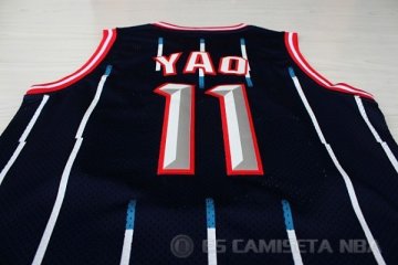 Camiseta Yao #11 Houston Rockets Retro Azul