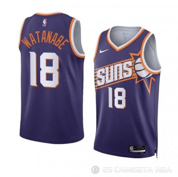 Camiseta Yuta Watanabe #18 Phoenix Suns Icon 2023-24 Violeta