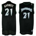 Camiseta retro Garnett #21 Minnesota Timberwolves Negro