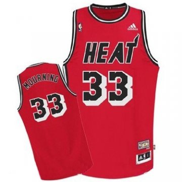 Camiseta retro Mourning #33 Miami Heat Rojo