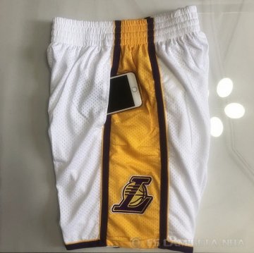 Pantalone Los Angeles Lakers Mitchell & Ness 2009-10 Blanco