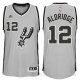 Camiseta Aldridge#12 San Antonio Spurs Gris