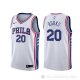 Camiseta Alec Burks #20 Philadelphia 76ers Association Blanco