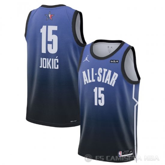 Camiseta All Star 2023 Denver Nuggets Nikola Jokic #15 Azul - Haga un click en la imagen para cerrar